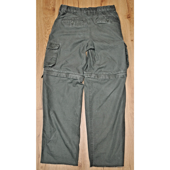 Boy Scouts of America Convertible Uniform Pants Size Youth 16 Green Unhemmed - Picture 6 of 6